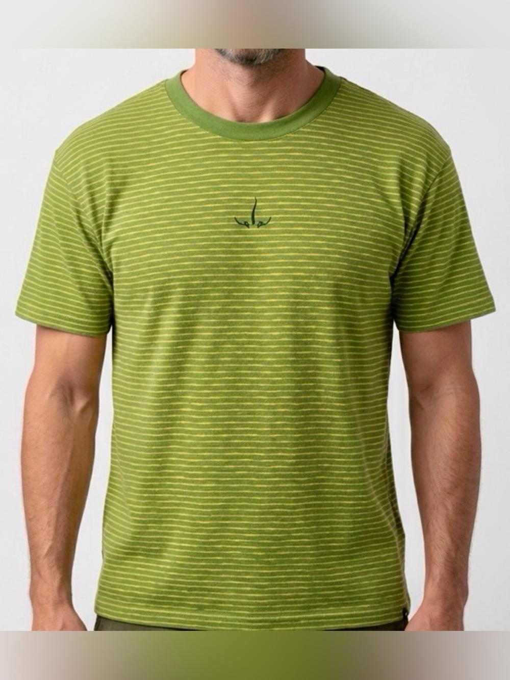 Brand New w/ Tags PRANA Paxton Striped SS Tee Organic Cotton Size Large